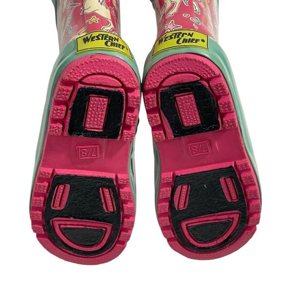 NWT Western Chief Girls Fuchsia Pink Sweet Unicorn Rain Boots‎ Size 7/8 Shoes - Picture 5 of 7